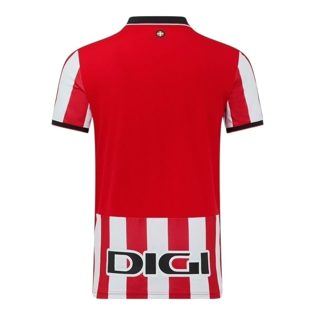 Camisa Athletic Bilbao I 25/26 - Torcedor Masculina - Branca e vermelha - Central das Camisas