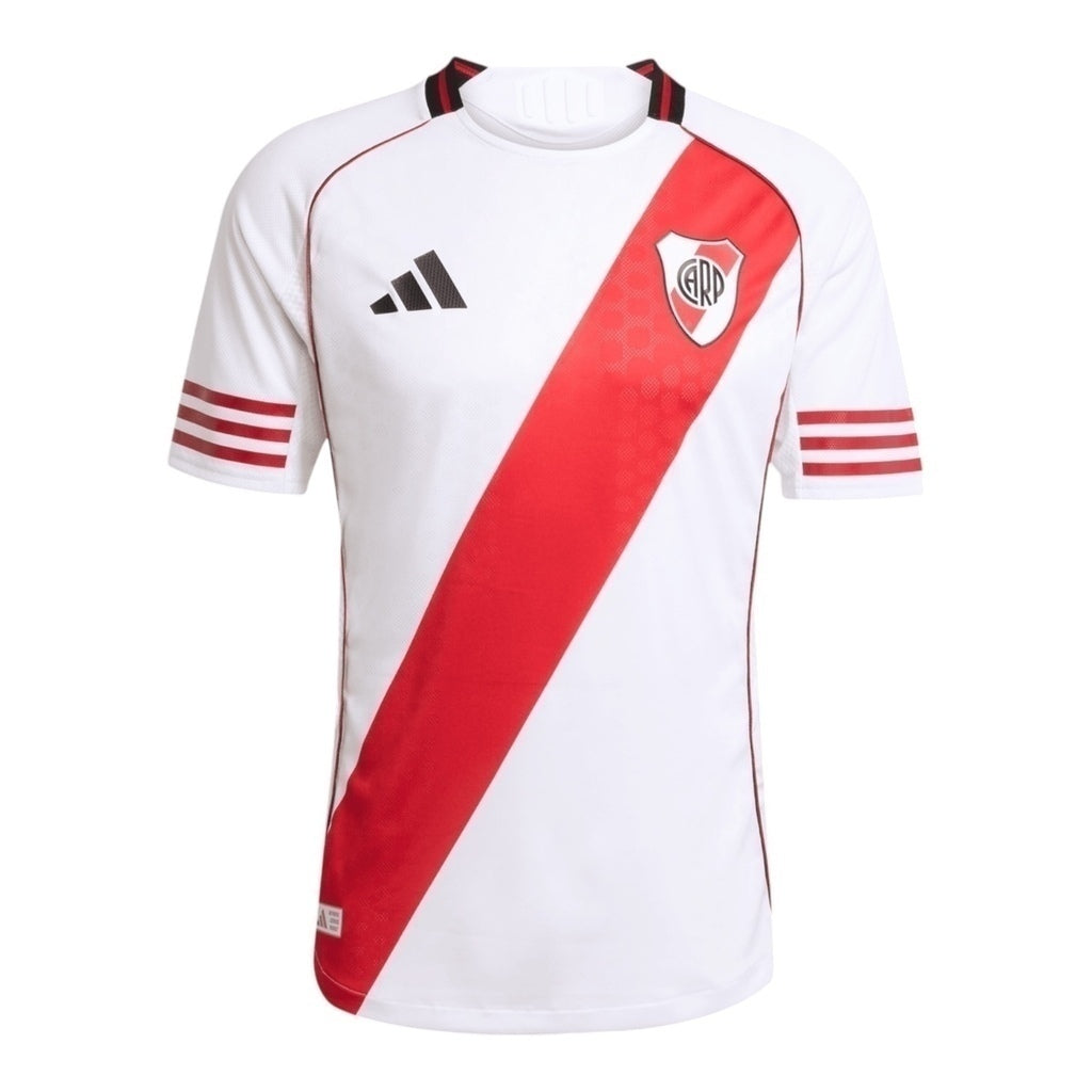 Camisa River Plate I 25/26 - Torcedor Masculina - Branca e vermelha - Central das Camisas