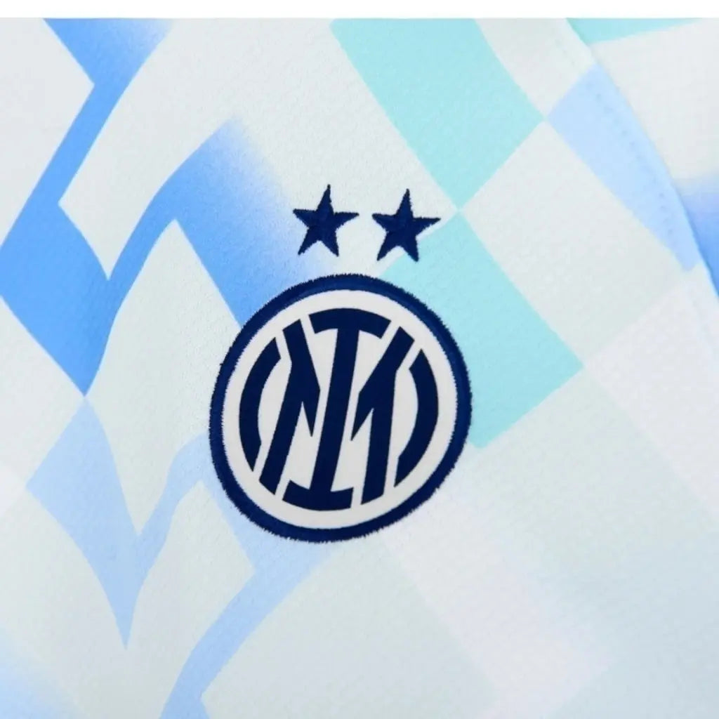 Camisa Inter de Milão II 25/26 - Feminina - Branca com detalhes em azul e verde - Central das Camisas