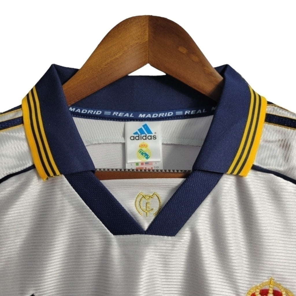 Camisa Real Madrid Titular 98/00 - Retrô - Central das Camisas