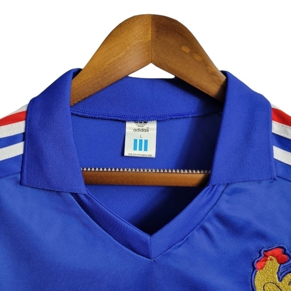 Camisa França Titular 84/86 - Retrô - Central das Camisas