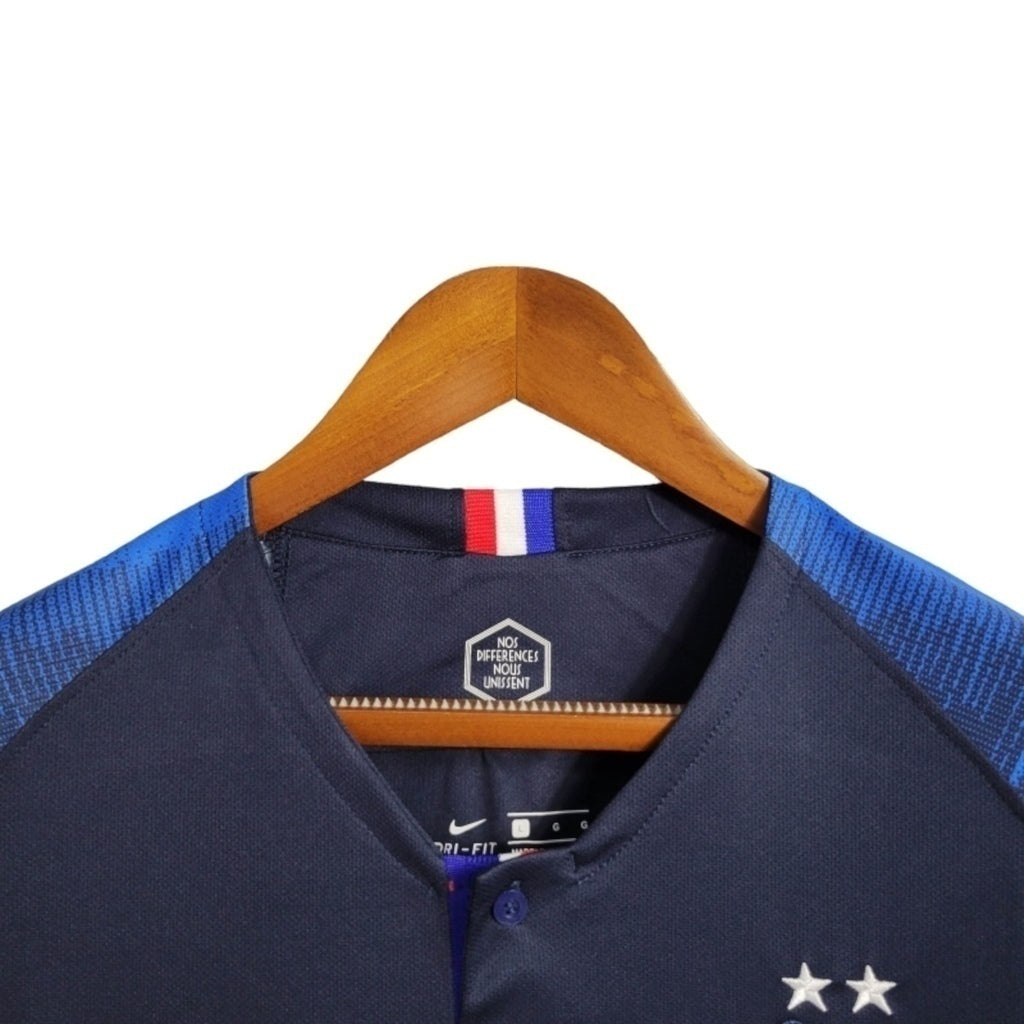 Camisa França Copa do Mundo Titular 2018 - Retrô - Central das Camisas