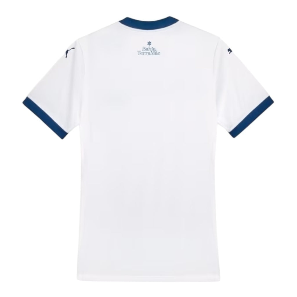 Camisa Inspirada Bahia I 25/26 - Torcedor Feminina - Branca com detalhes em azul Central das Camisas