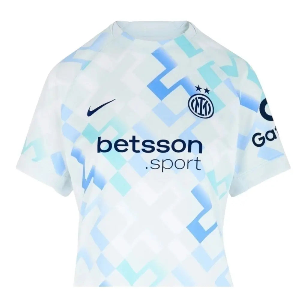 Camisa Inter de Milão II 25/26 - Feminina - Branca com detalhes em azul e verde - Central das Camisas