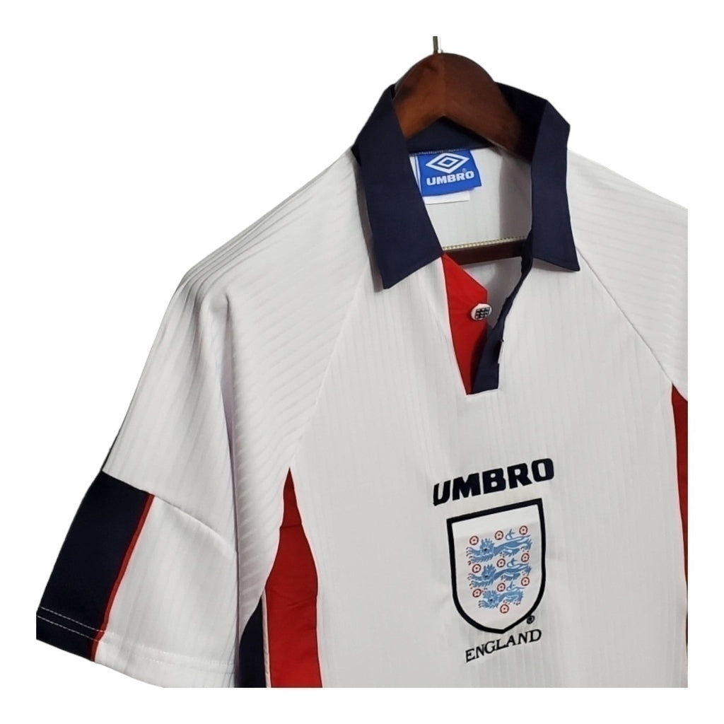 Camisa Inglaterra Titular 1998 - Retrô - Central das Camisas