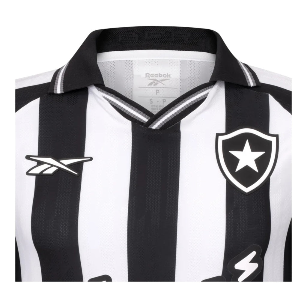 Camisa Inspirada Botafogo I 25/26 - Torcedor Masculina - Preta e branca Central das Camisas