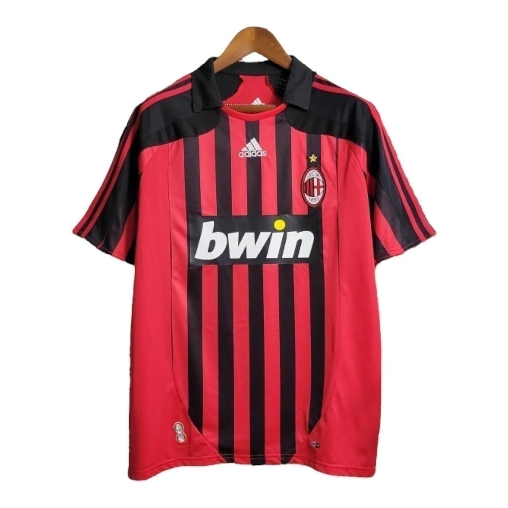 Camisa AC Milan Titular 07/08 - Retrô - Central das Camisas