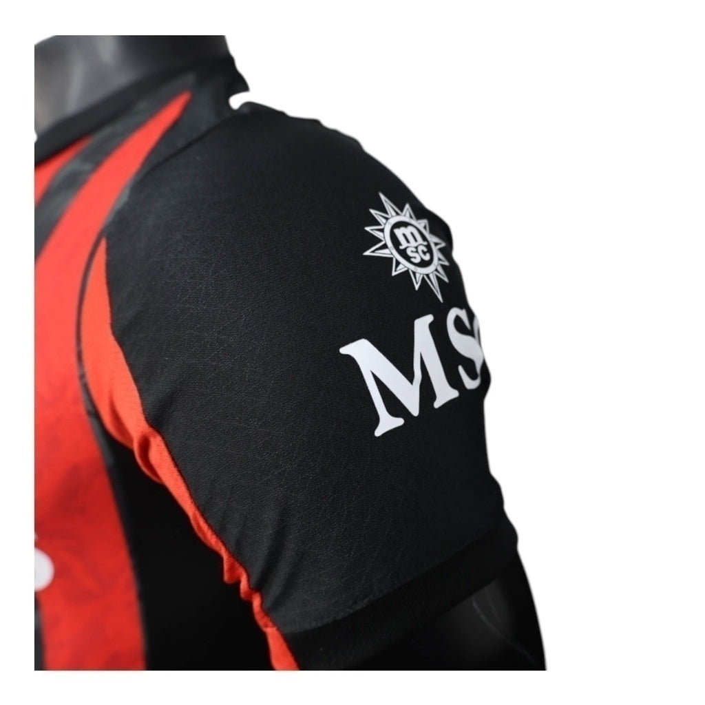 Camisa Inspirada AC Milan Titular 25/26 - Jogador Central das Camisas