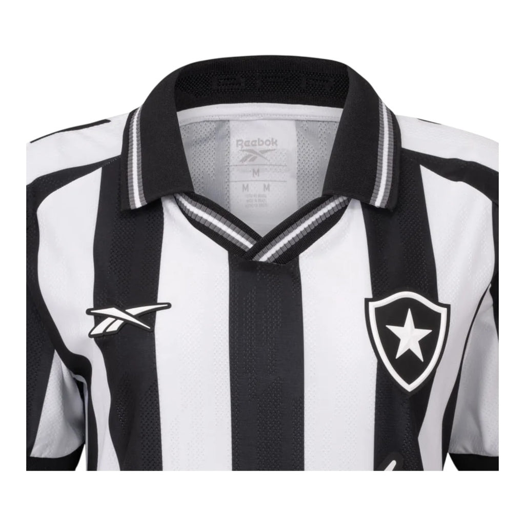 Camisa Inspirada Botafogo I 25/26 - Feminina - Preta e branca Central das Camisas