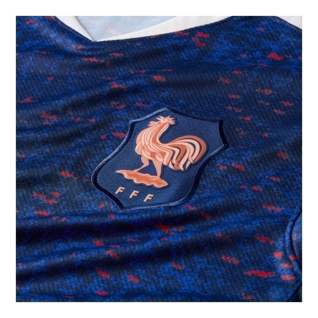 Camisa Seleção França I 25/26 - Torcedor Masculina - Azul com detalhes em vermelho - Central das Camisas