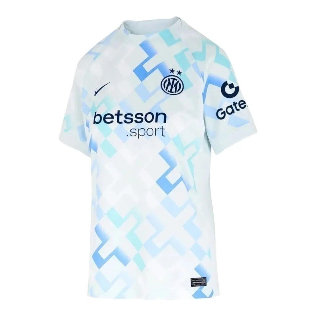 Camisa Inter de Milão II 25/26 - Feminina - Branca com detalhes em azul e verde - Central das Camisas