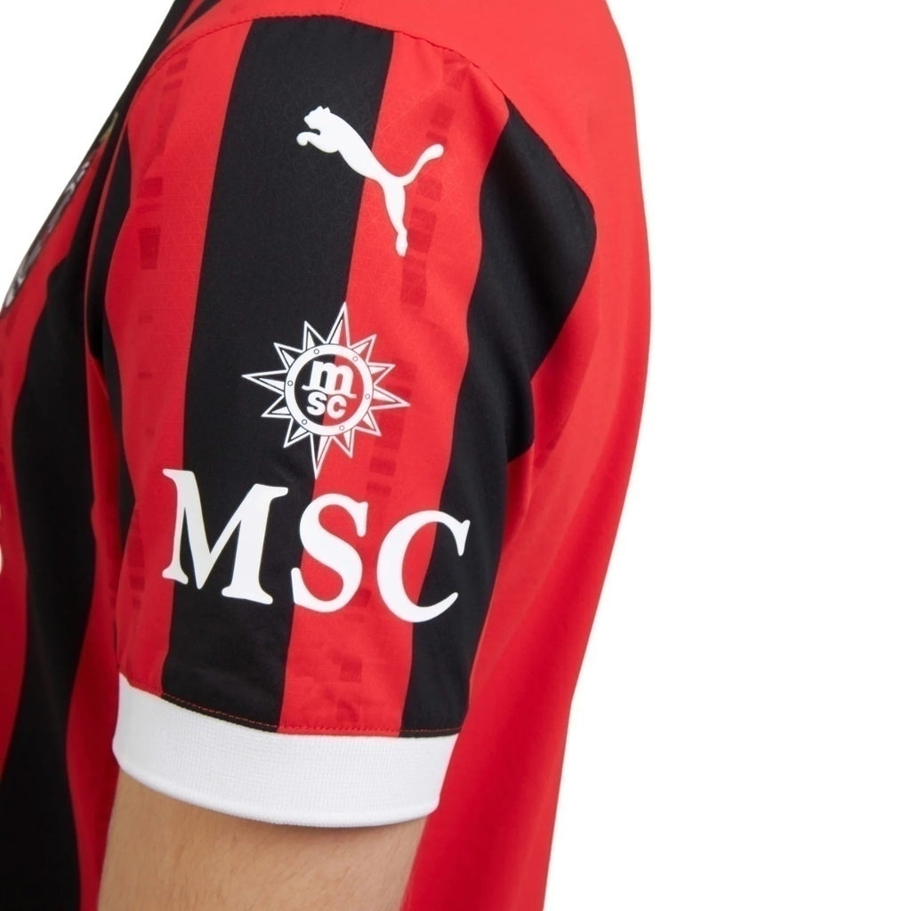 Camisa AC Milan Titular 24/25 - Torcedor - Central das Camisas