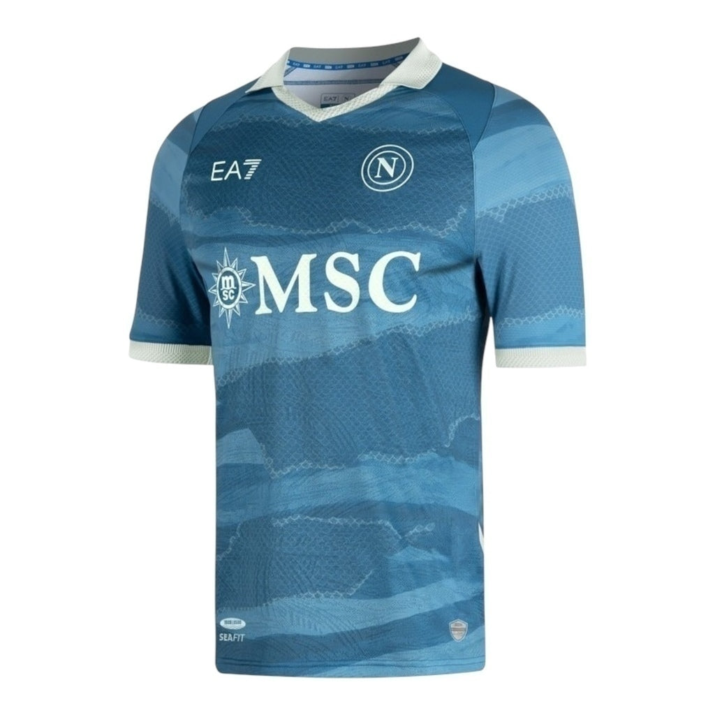 Camisa Napoli Edição especial 24/25 - Torcedor EA7 Masculina - Azul - Central das Camisas