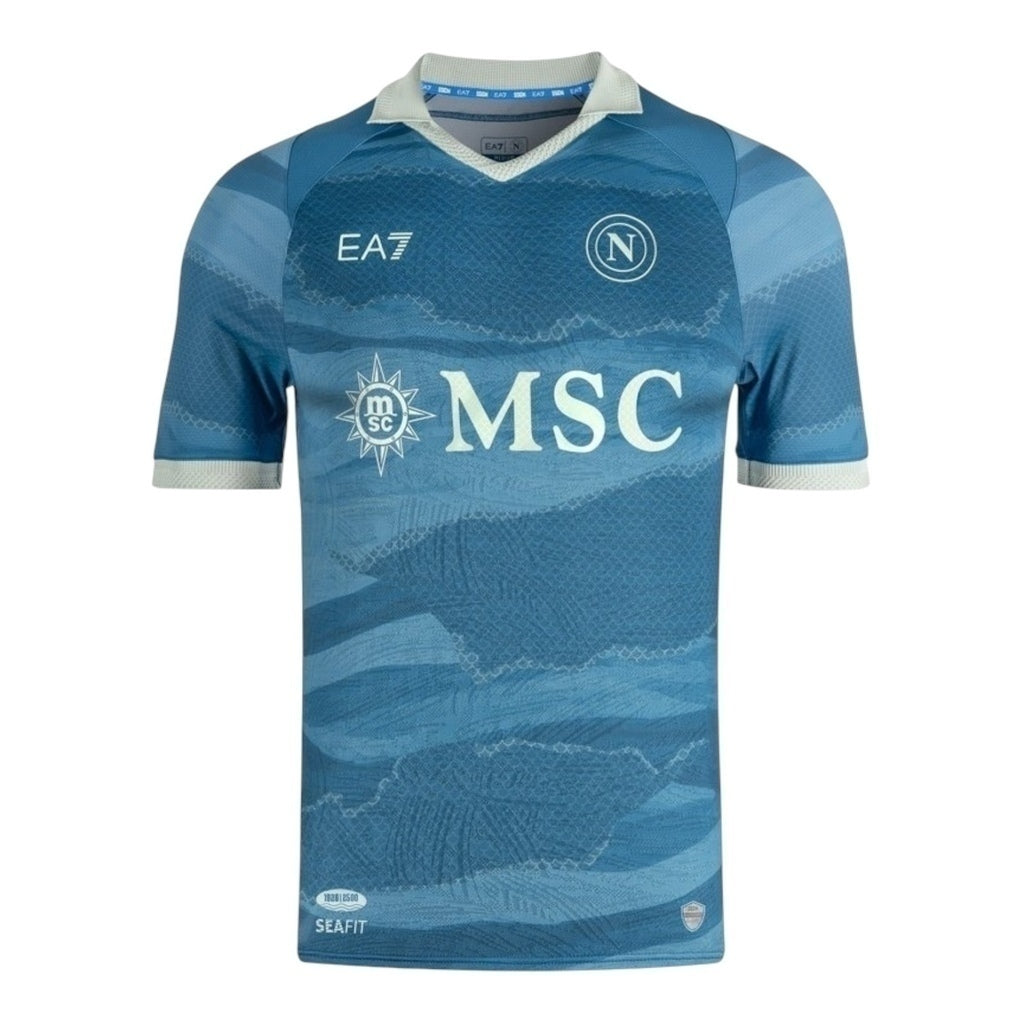 Camisa Napoli Edição especial 24/25 - Torcedor EA7 Masculina - Azul - Central das Camisas