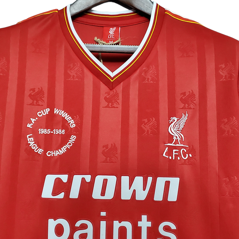 Camisa Liverpool Titular 85/86 - Retrô - Central das Camisas