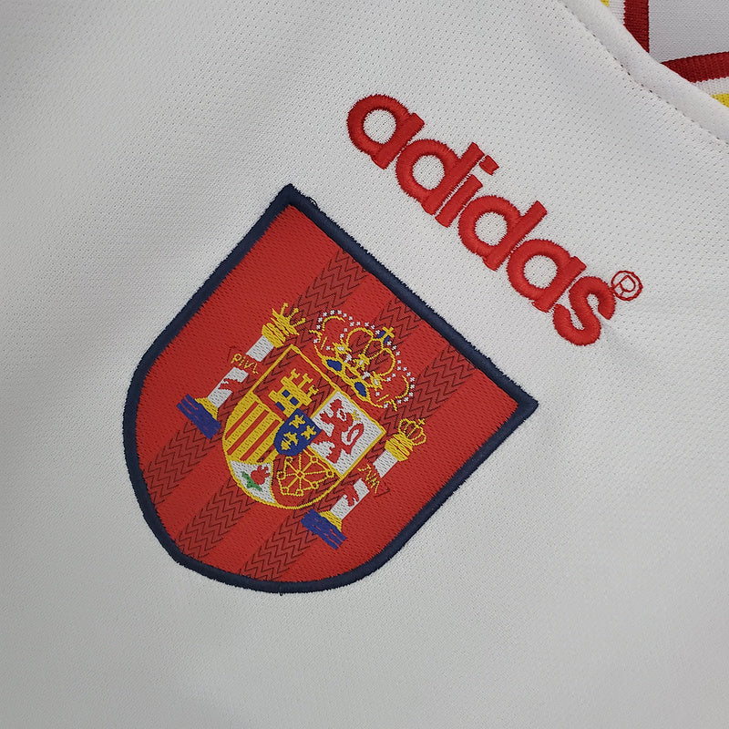Camisa Espanha Visitante 1996 - Retrô - Central das Camisas