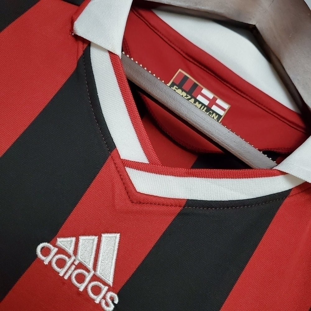 Camisa AC Milan Titular 09/10 - Retrô - Central das Camisas