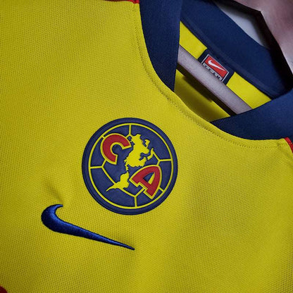Camisa América-MEX Visitante 01/02 - Amarela e Azul - Central das Camisas