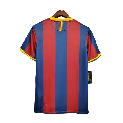 Camisa Barcelona Titular 10/11 - Azul e Vermelho