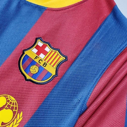 Camisa Barcelona Titular 10/11 - Azul e Vermelho - Central das Camisas
