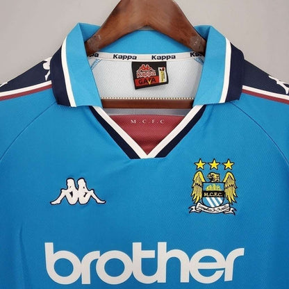 Camisa Manchester City Titular 97/99 - Azul - Central das Camisas