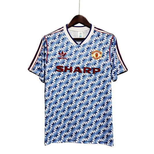 Camisa Manchester United Visitante 91/93 - Azul