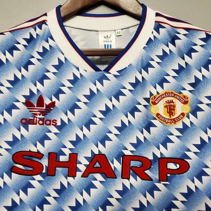 Camisa Manchester United Visitante 91/93 - Azul - Central das Camisas