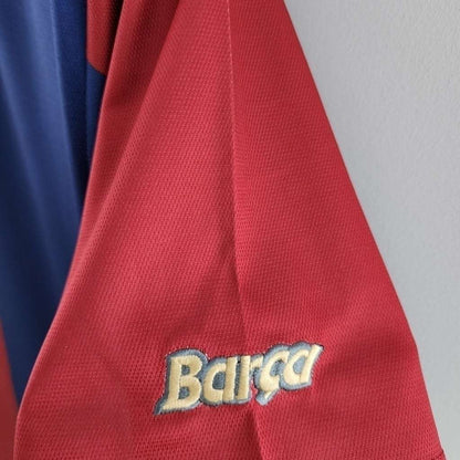 Camisa Barcelona Titular 98/99 - Azul e Vermelha - Central das Camisas