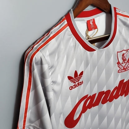 Camisa Liverpool Visitante 89/91 - Branca