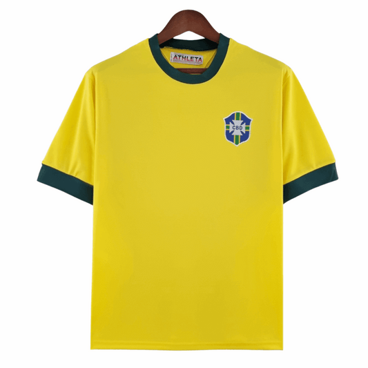 Camisa Brasil Titular 1970 - Amarela - Central das Camisas