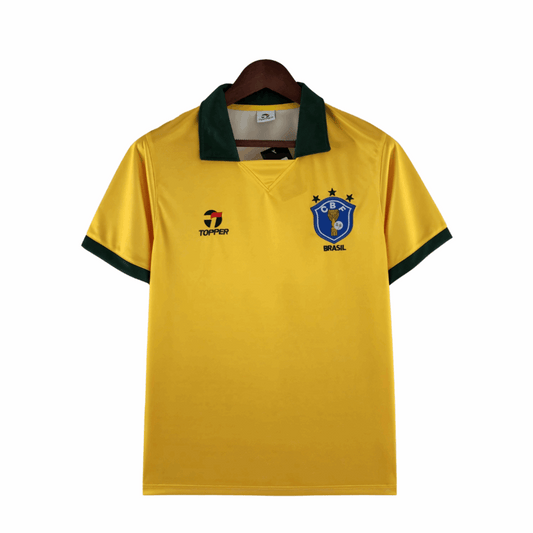 Camisa Brasil Titular 1988 - Retrô - Central das Camisas