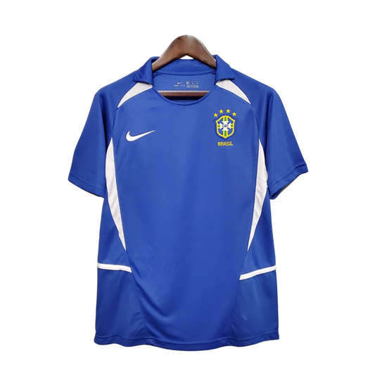 Camisa Brasil Visitante 2002 - Azul
