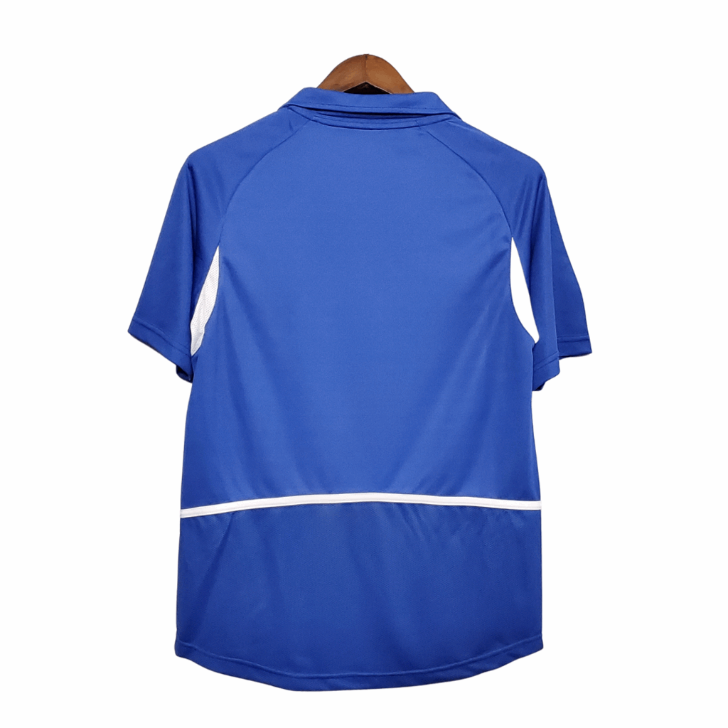 Camisa Brasil Visitante 2002 - Azul - Central das Camisas
