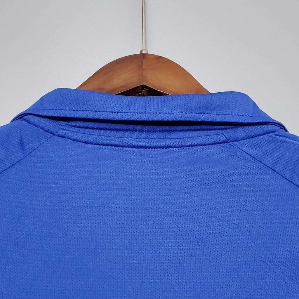 Camisa Brasil Visitante 2002 - Azul - Central das Camisas