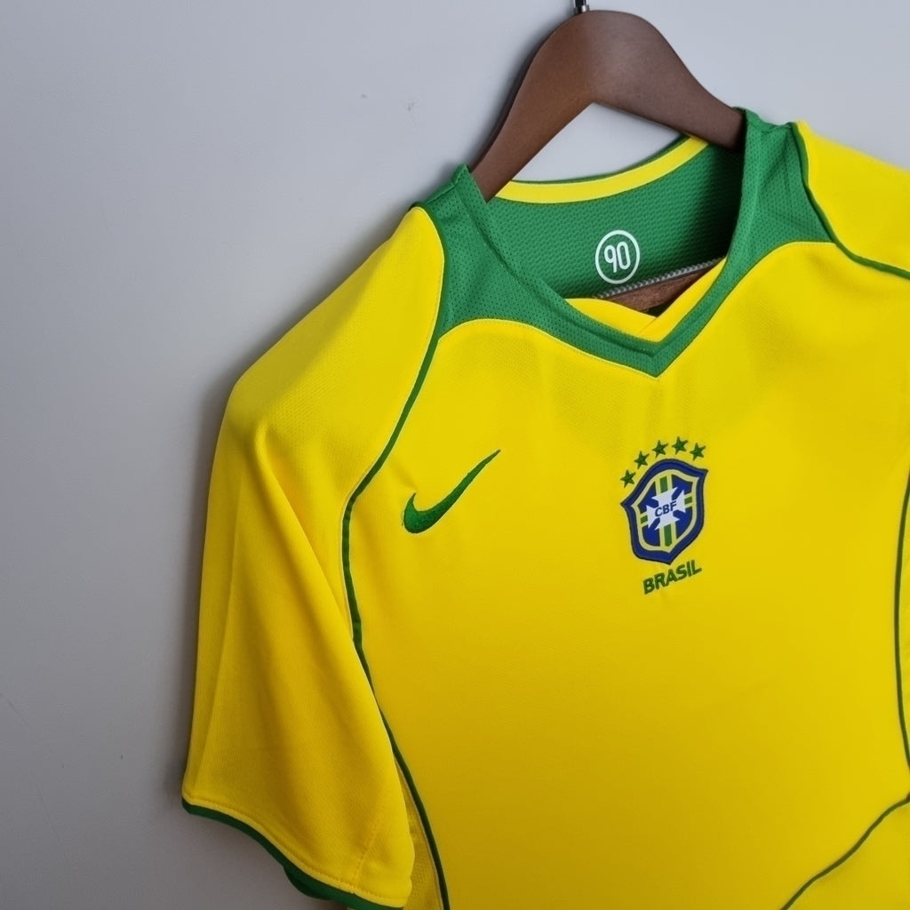 Camisa Brasil Titular 2004 - Amarela