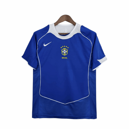 Camisa Brasil Visitante 2004 - Azul - Central das Camisas