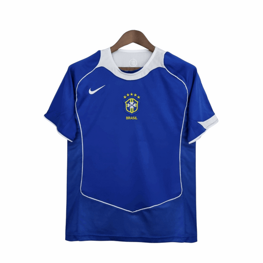 Camisa Brasil Visitante 2004 - Azul - Central das Camisas