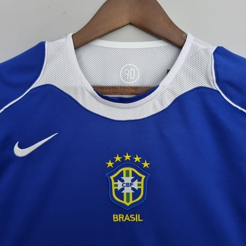 Camisa Brasil Visitante 2004 - Azul