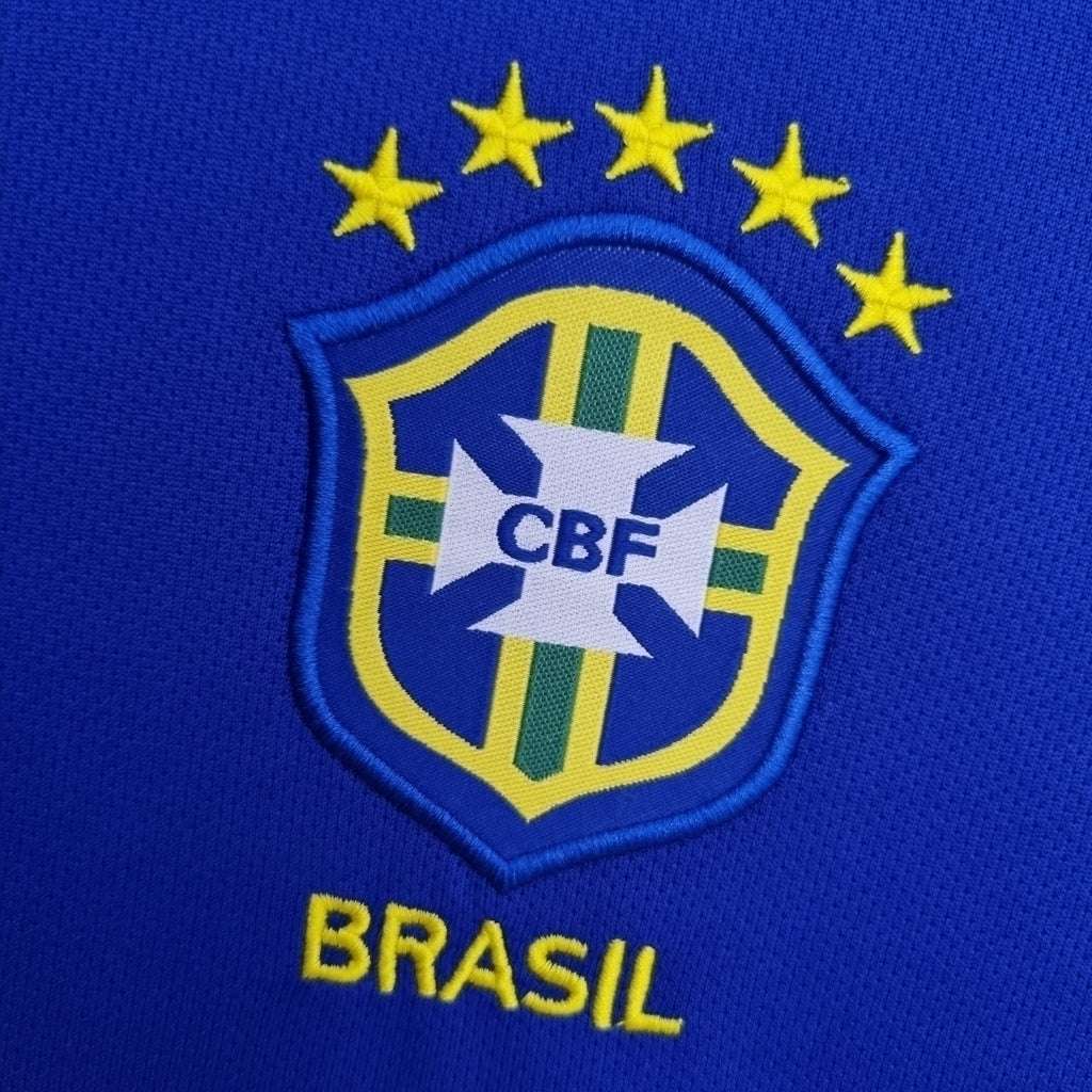 Camisa Brasil Visitante 2004 - Azul - Central das Camisas