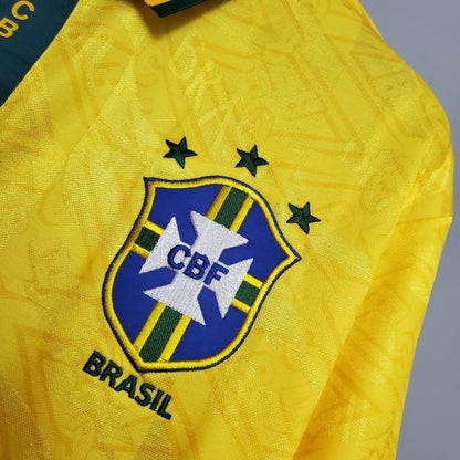 Camisa Brasil Titular 91/93 - Amarela