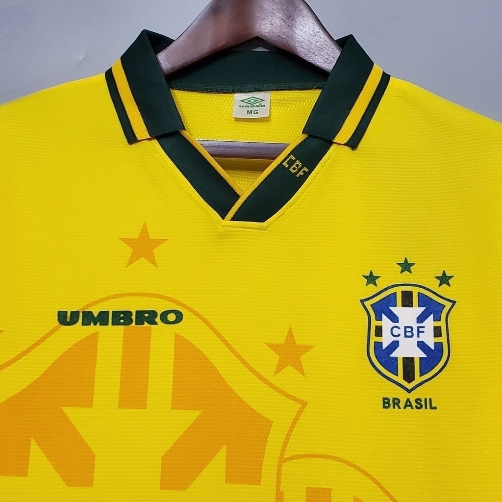 Camisa Brasil Titular 94/95 - Amarela