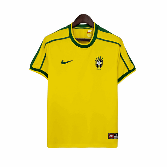 Camisa Brasil Titular 1998 - Amarela - Central das Camisas