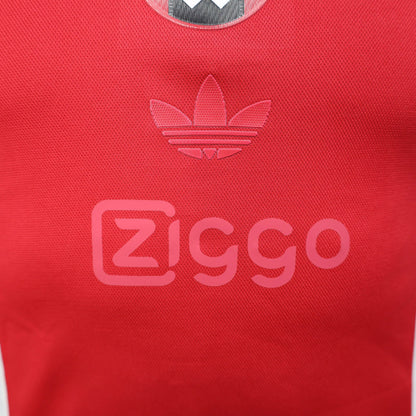Camisa Inspirada  Ajax Edição Aniversário 125 anos 25/26 - Jogador Masculina - Branca e vermelha  Central das Camisas 
