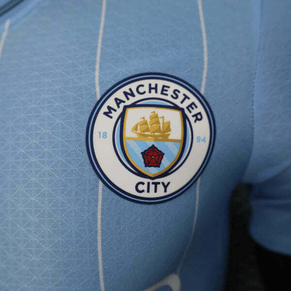 Camisa  Manchester City Titular 24/25 - Jogador - Central das Camisas