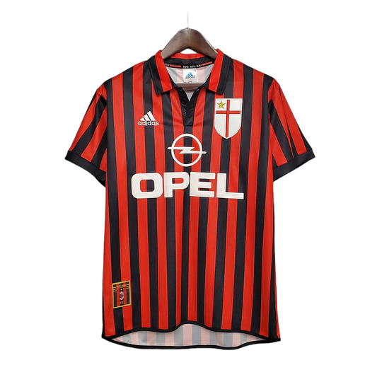 Camisa AC Milan Titular 99/00 - Retrô