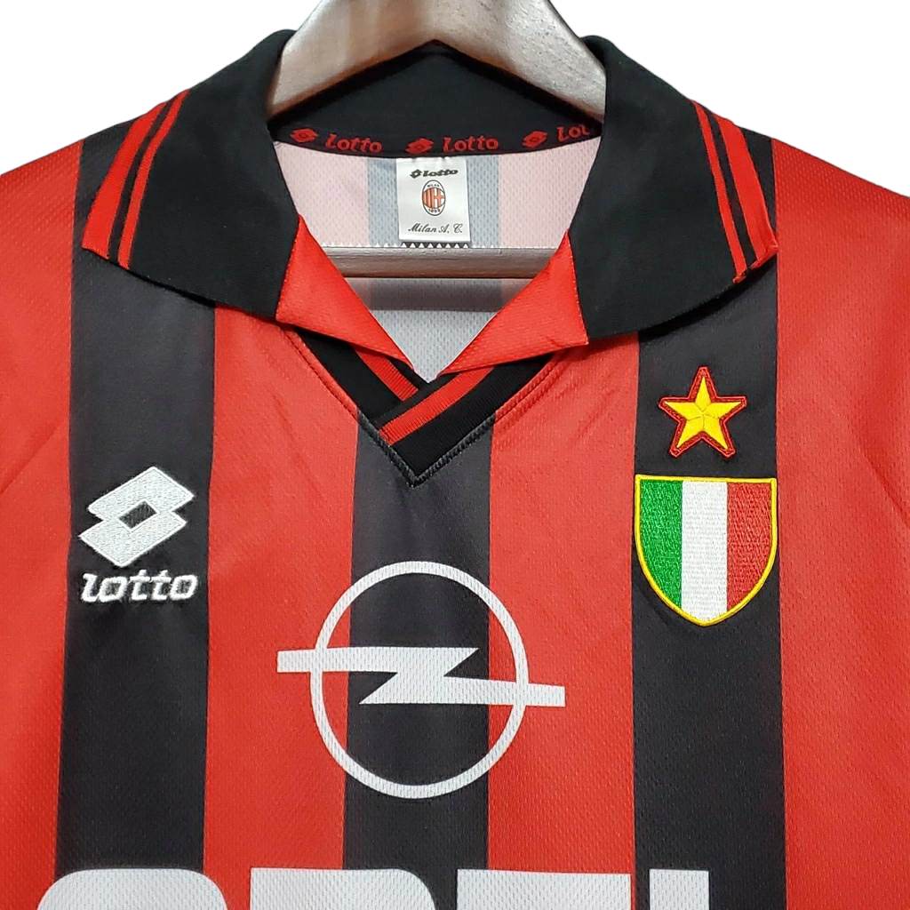 Camisa AC Milan Titular 96/97 - Retrô - Central das Camisas