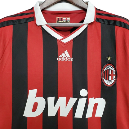 Camisa AC Milan Titular 09/10 - Retrô - Central das Camisas