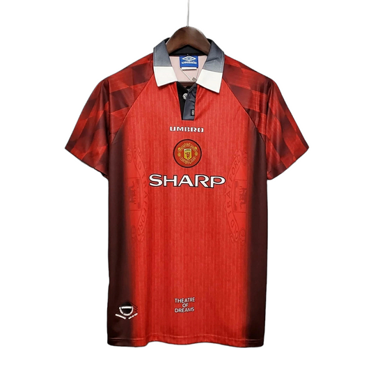 Camisa Manchester United Titular 1996 - Retrô - Central das Camisas