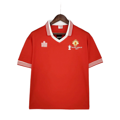 Camisa Manchester United Titular 1977 - Retrô - Central das Camisas