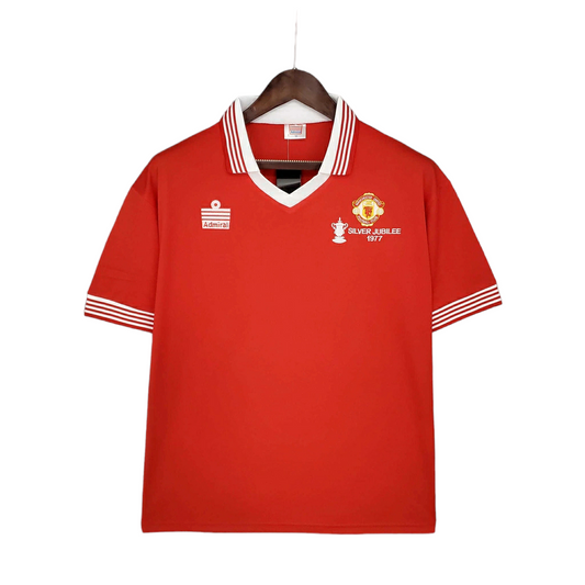 Camisa Manchester United Titular 1977 - Retrô - Central das Camisas